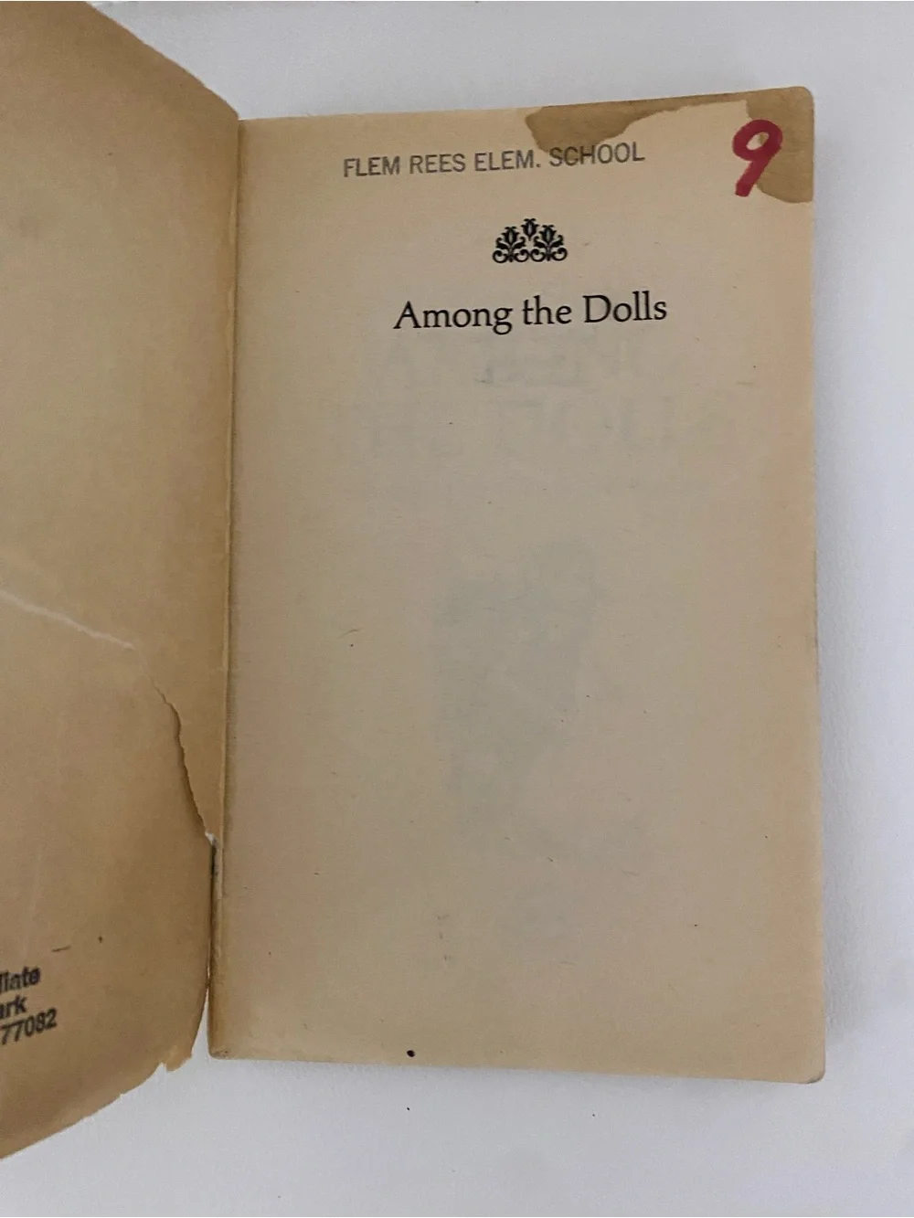 VTG 1975 Among the Dolls by William Sleator Paperback Chilling Kids Supense Book